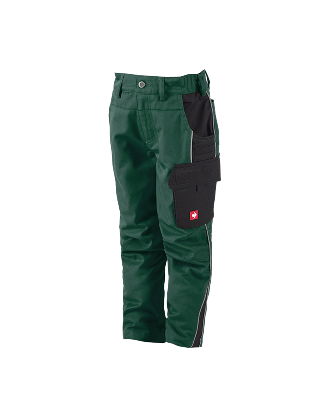Nohavice: Detské nohavice do pása e.s.active + zelená/čierna