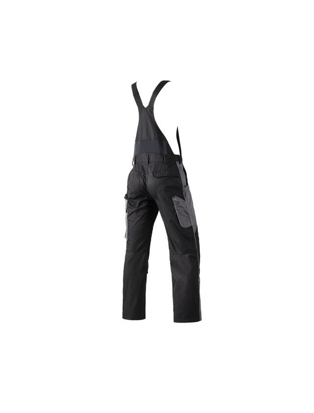 Pracovné nohavice: Nohavice s náprsenkou e.s.active + čierna/antracitová 3
