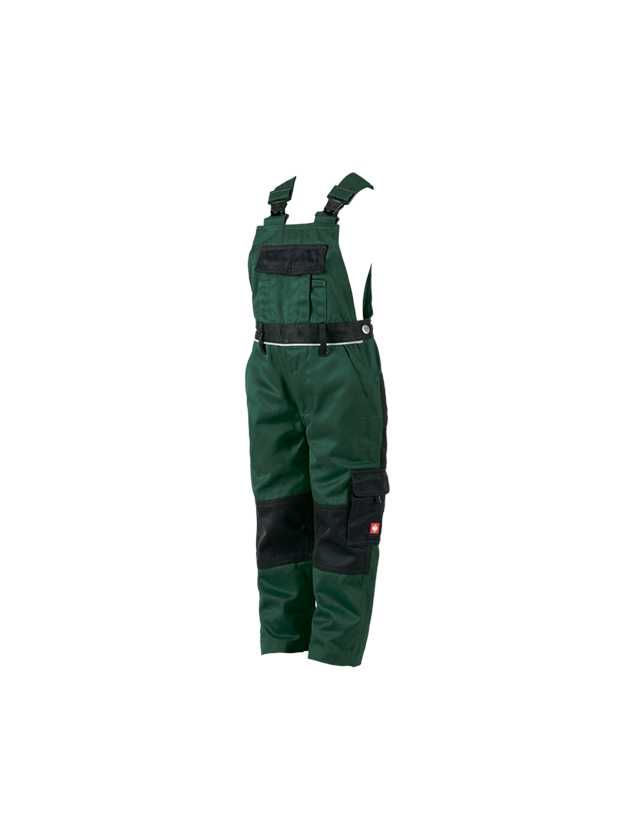 Nohavice: Detské nohavice s náprsenkou e.s.image + zelená/čierna 2