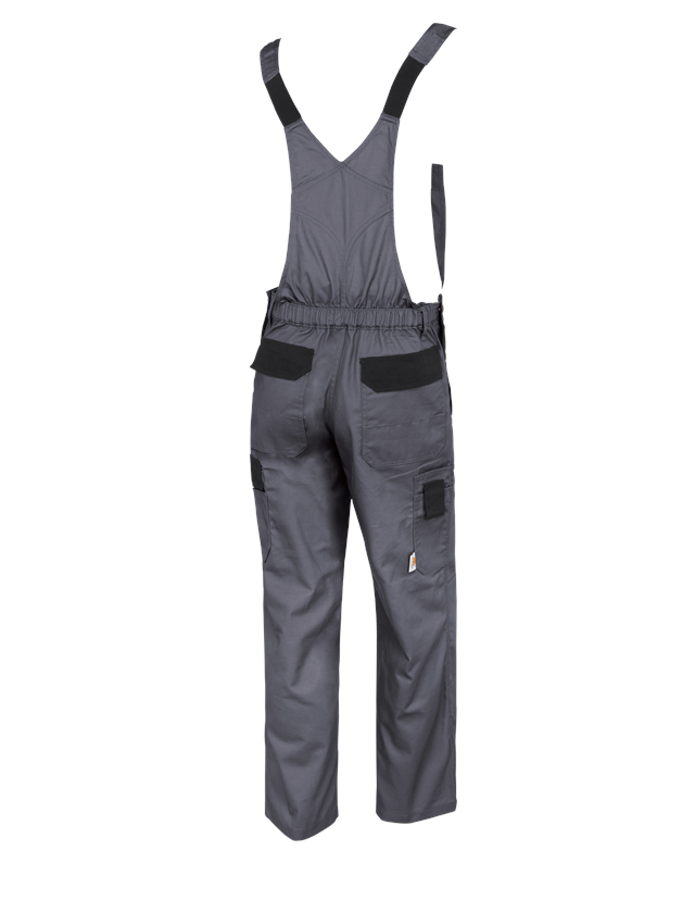 Pracovné nohavice: Nohavice s náprsenkou STONEKIT Odense + sivá/čierna 1