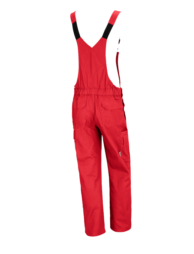 Pracovné nohavice: Nohavice s náprsenkou STONEKIT Aalborg + červená 1