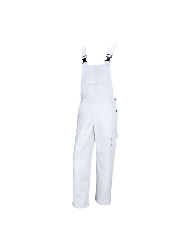 Pracovné nohavice: Nohavice s náprsenkou STONEKIT Aalborg + biela