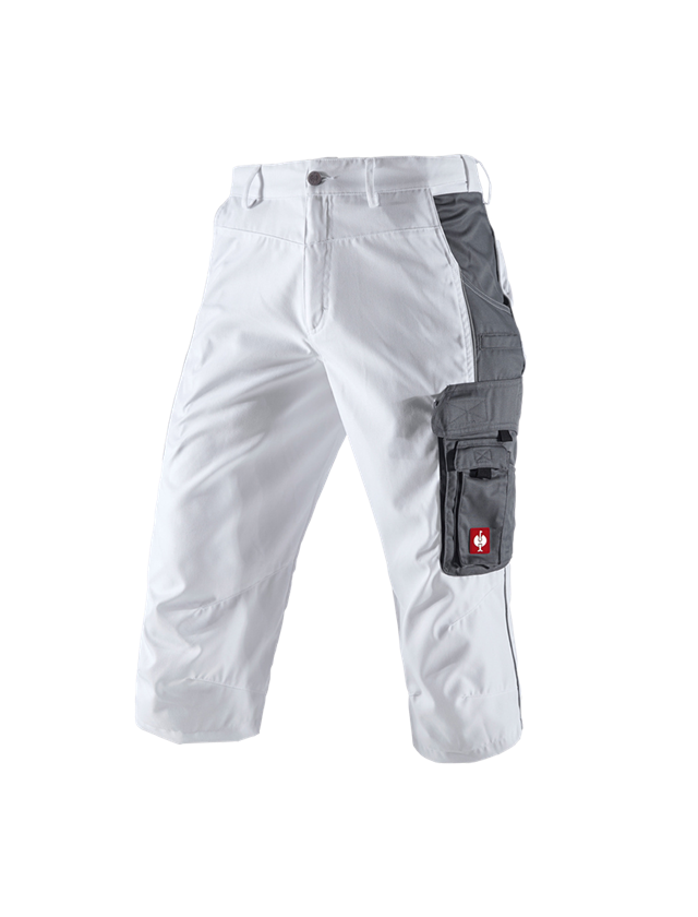 Pracovné nohavice: Pirátske nohavice e.s.active + biela/sivá 2