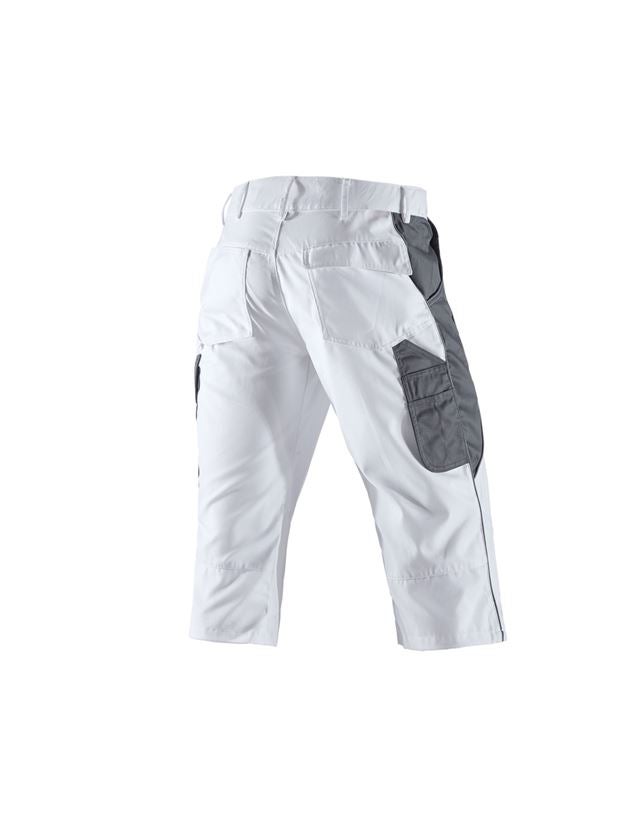 Pracovné nohavice: Pirátske nohavice e.s.active + biela/sivá 3