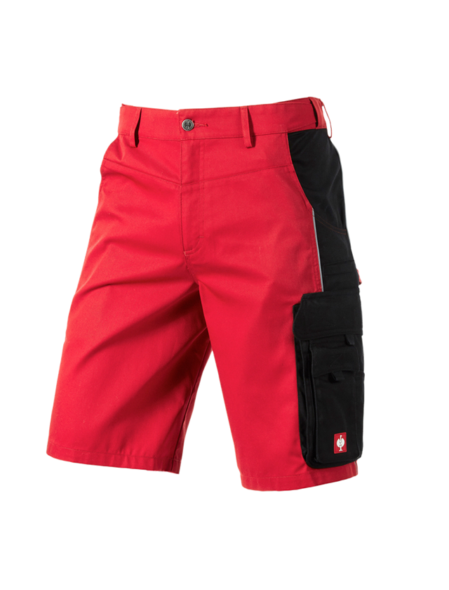 Pracovné nohavice: Šortky e.s.active + červená/čierna 2