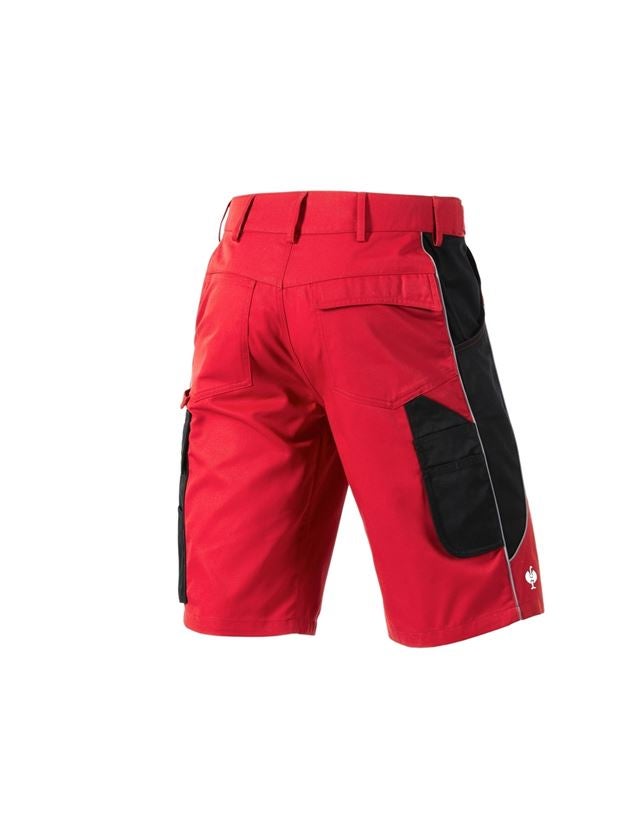 Pracovné nohavice: Šortky e.s.active + červená/čierna 3