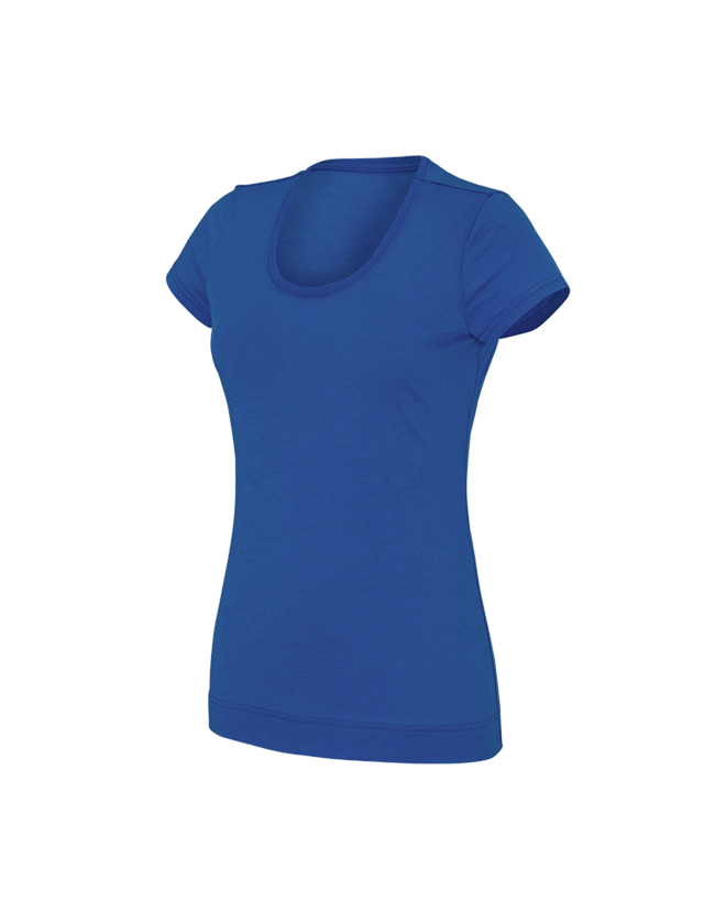 Tričká, pulóvre a košele: Tričko e.s. merino light, dámske + enciánová modrá