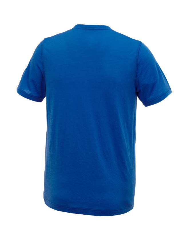 Tričká, pulóvre a košele: Tričko e.s. merino light + enciánová modrá 1