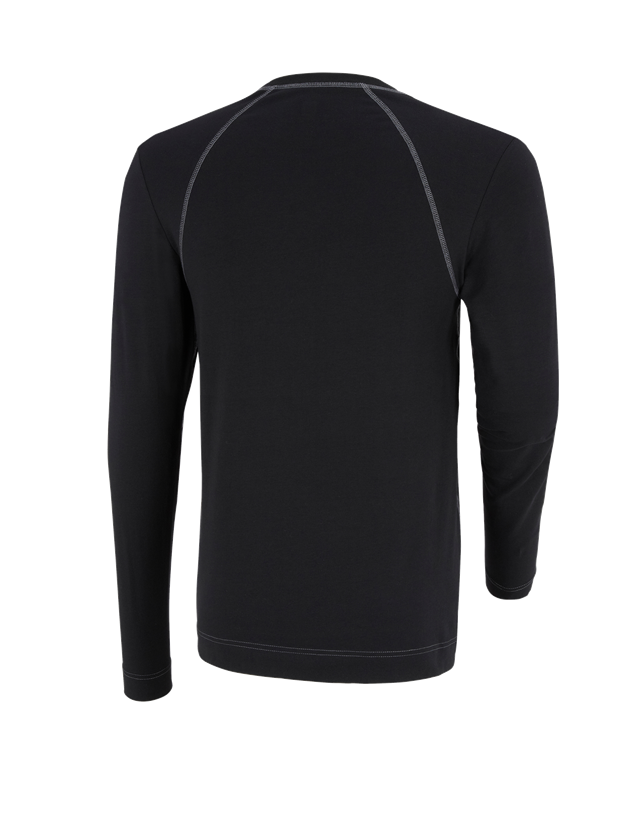 Studená: Tričko s dlhým rukávom e.s. cotton stretch + čierna 3