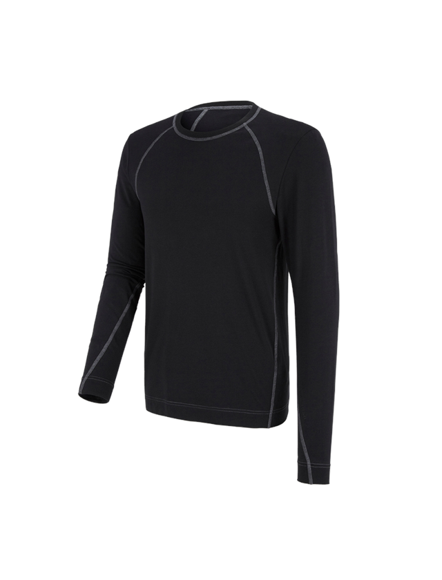 Spodná bielizeň | Termo oblečenie: Tričko s dlhým rukávom e.s. cotton stretch + čierna 2