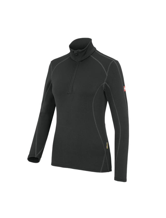 Funkčné spodné prádlo: e.s. Funkčný sveter thermo stretch, x-warm, dámske + čierna