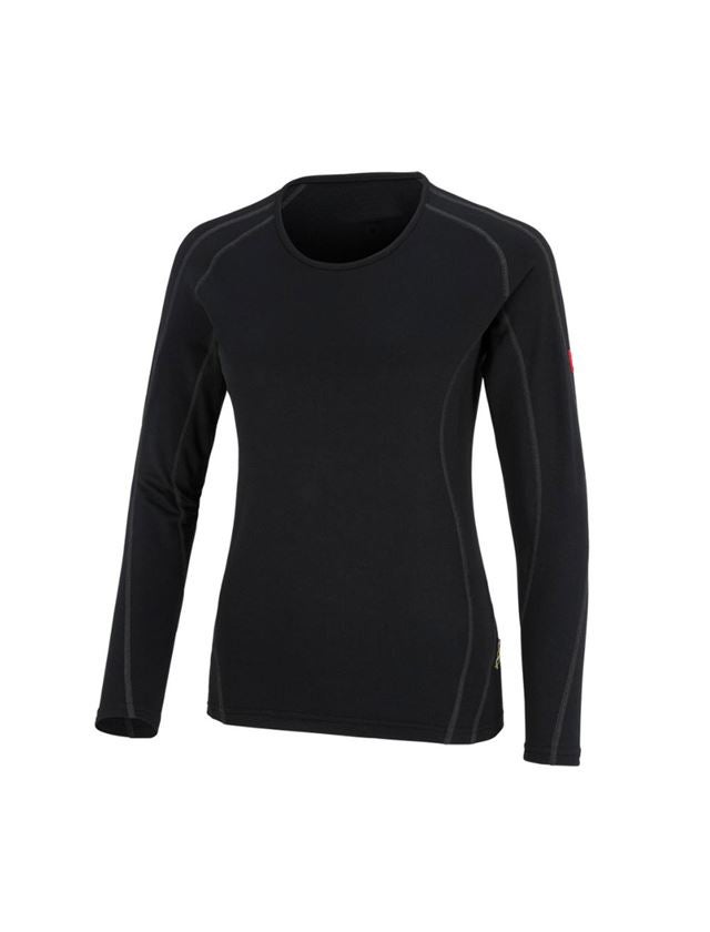 Funkčné spodné prádlo: e.s. Funk. tričko dlhým rukávom clima pro–warm,d + čierna