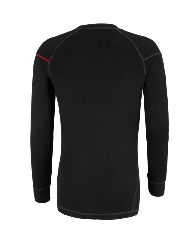 Studená: Funkčné tričko s dlhým rukávom e.s. basis-warm + čierna 2