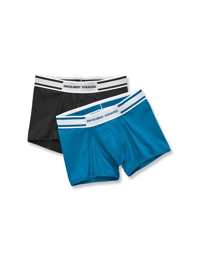 Spodná bielizeň | Termo oblečenie: boxerky e.s. cotton rib, balenie 2 ks + čierna+atolová