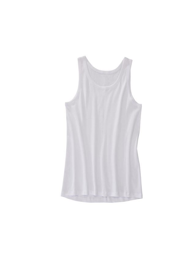 Spodná bielizeň | Termo oblečenie: Tielko s jemným rebrovým vzorom e.s. classic + biela