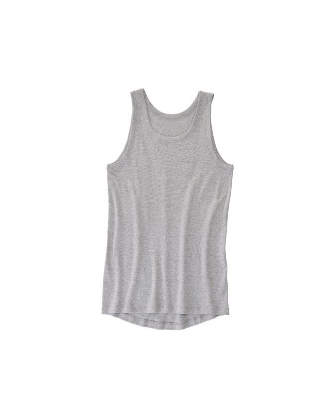 Spodná bielizeň | Termo oblečenie: Tielko s jemným rebrovým vzorom e.s. classic + sivá melírovaná