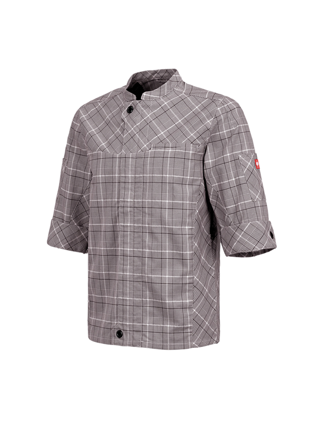 Tričká, pulóvre a košele: Pracovná bunda s krátkym rukávom e.s.fusion,pánska + gaštanová/biela
