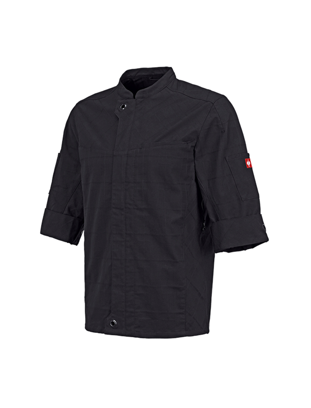 Pracovné bundy: Pracovná bunda s krátkym rukávom e.s.fusion,pánska + čierna