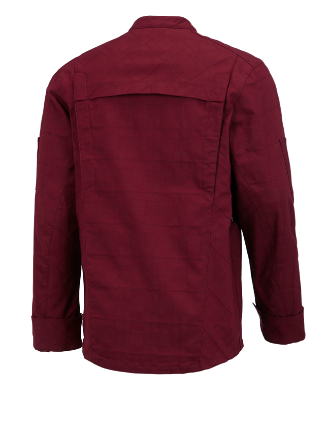 Tričká, pulóvre a košele: Pracovná bunda s dlhým rukávom e.s.fusion, pánska + rubínová 1
