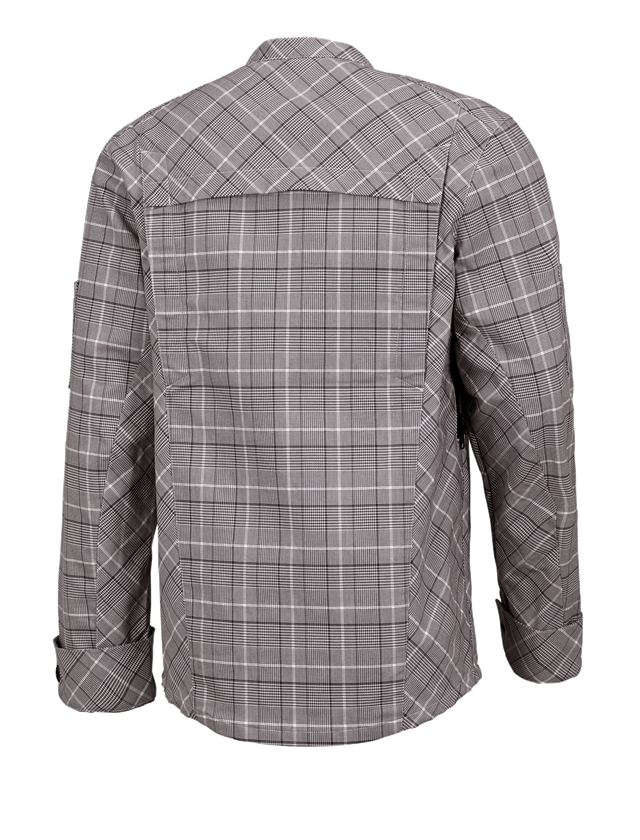 Tričká, pulóvre a košele: Pracovná bunda s dlhým rukávom e.s.fusion, pánska + gaštanová/biela 1