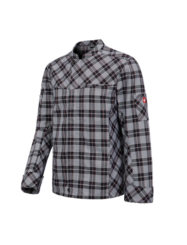 Tričká, pulóvre a košele: Pracovná bunda s dlhým rukávom e.s.fusion, pánska + čierna/biela/červená