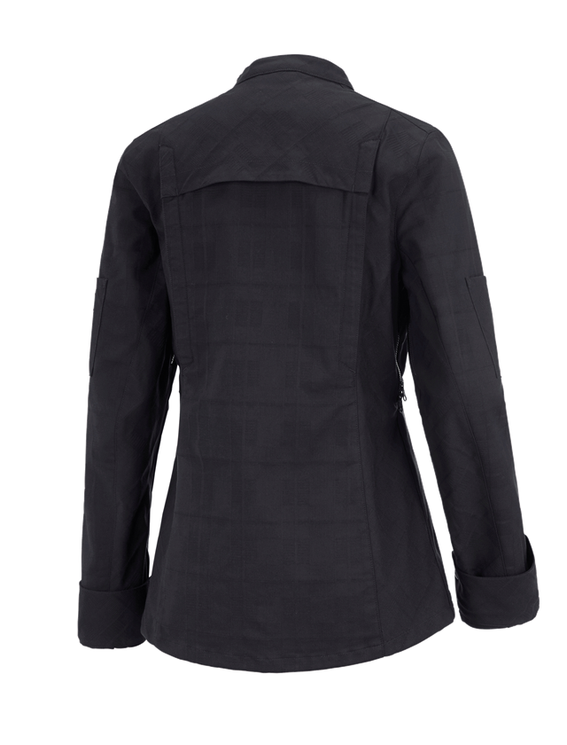 Pracovné bundy: Pracovná bunda s dlhým rukávom e.s.fusion, dámska + čierna 1