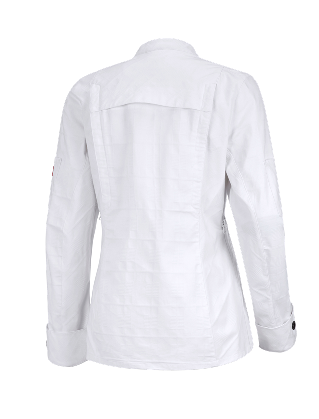 Témy: Pracovná bunda s dlhým rukávom e.s.fusion, dámska + biela 1