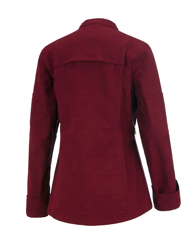 Tričká, pulóvre a košele: Pracovná bunda s dlhým rukávom e.s.fusion, dámska + rubínová 1