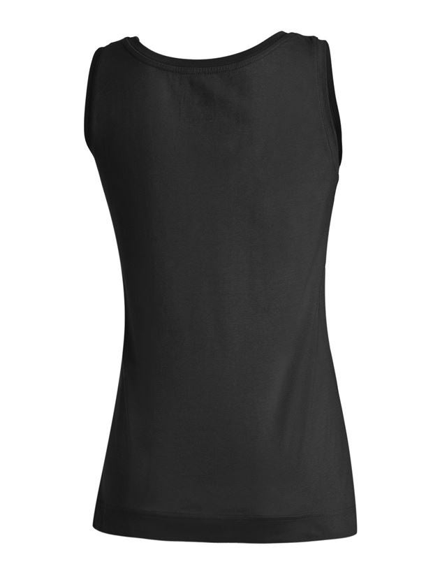 Tričká, pulóvre a košele: Tielko e.s. cotton stretch, dámske + čierna 1