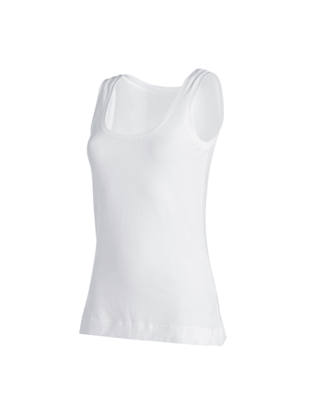 Tričká, pulóvre a košele: Tielko e.s. cotton stretch, dámske + biela 2