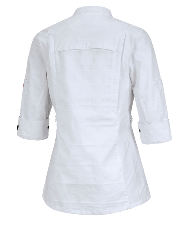 Pracovné bundy: Pracovná bunda s 3/4 rukávom e.s.fusion, dámska + biela 1