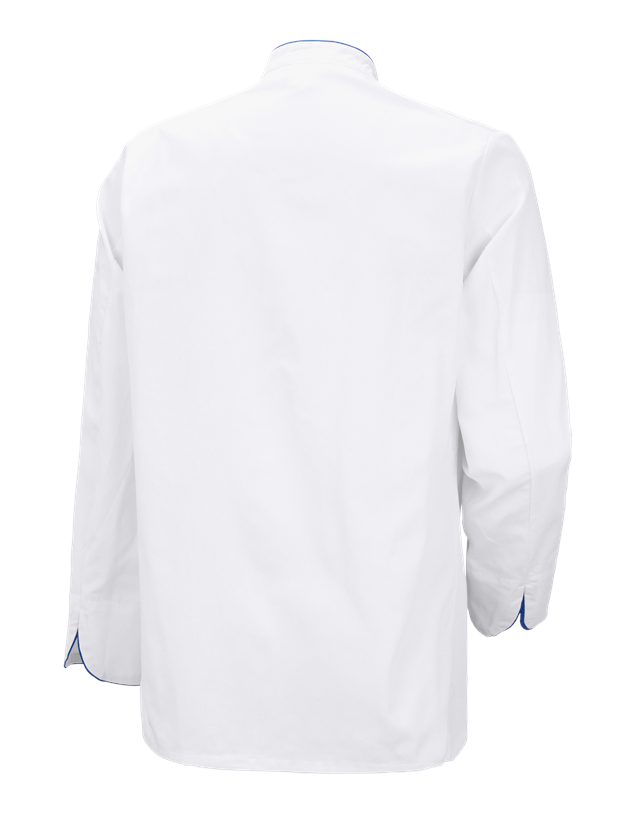Tričká, pulóvre a košele: Kuchárska bunda Image + biela/modrá 1