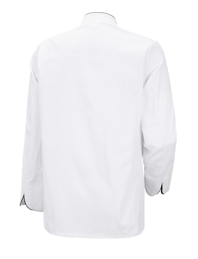 Tričká, pulóvre a košele: Kuchárska bunda Image + biela/čierna 1