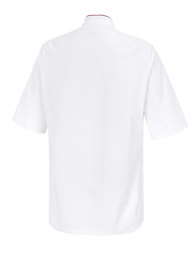 Tričká, pulóvre a košele: Kuchárska bunda Marseille + biela/bordová 1