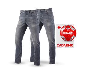 SÚPRAVA: 2x e.s. Strečové 5-vreckové džínsy,slim